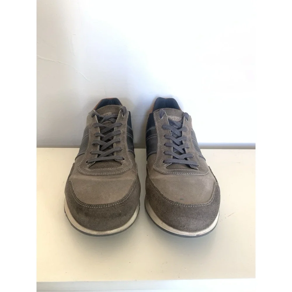 Bullboxer MAYX Men's Brown Leather Suede Casual Low Top Sneakers US 12 / EU 45